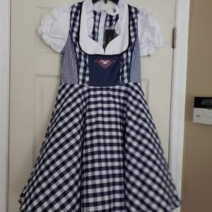 Women's German Dirndl Dress 3 Pcs Bavarian Oktoberfest Costumes for Bavarian Okt